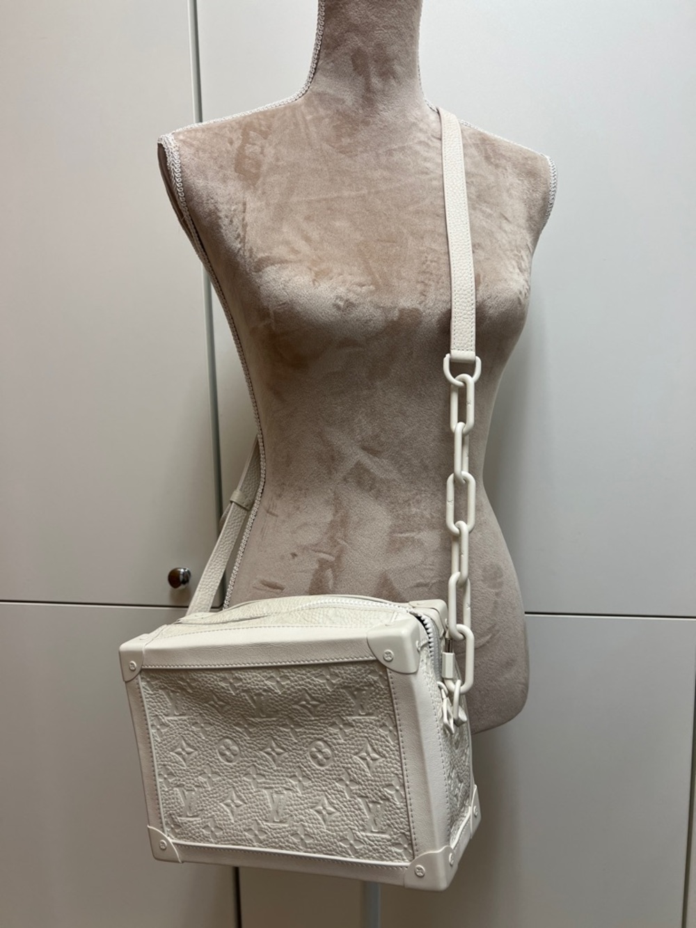 Louis Vuitton Ivory Monogram Soft Trunk Crossbody Bag